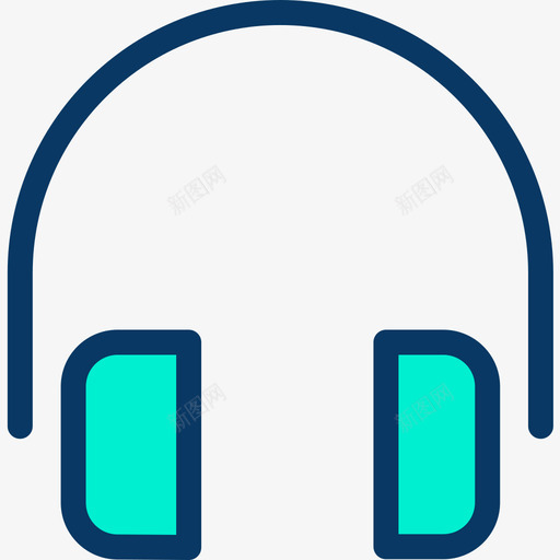 耳机接口63线色图标svg_新图网 https://ixintu.com 接口63 线色 耳机