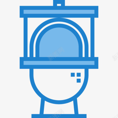 卫生间家用设备5蓝色图标图标