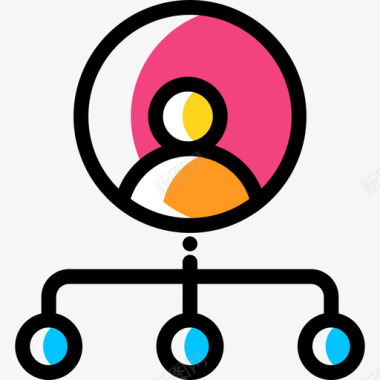 网络创业和新业务8色彩省略图标图标