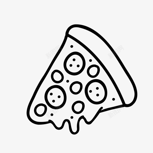 披萨快餐脂肪图标svg_新图网 https://ixintu.com 快餐 意大利 披萨 脂肪 食品和饮料手绘