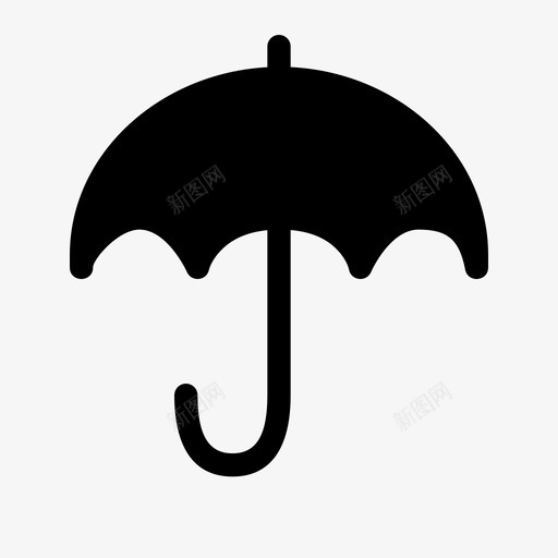 伞雨太阳图标svg_新图网 https://ixintu.com 伞 天气 太阳 雨