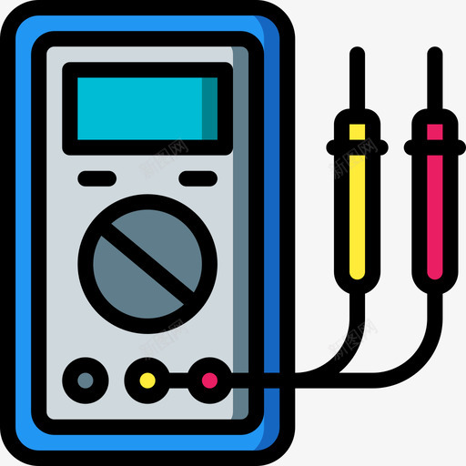 电压表功率和能量5线性颜色图标svg_新图网 https://ixintu.com 功率和能量5 电压表 线性颜色