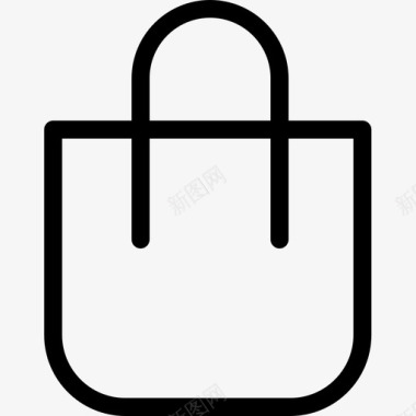 购物袋接口60线性图标图标