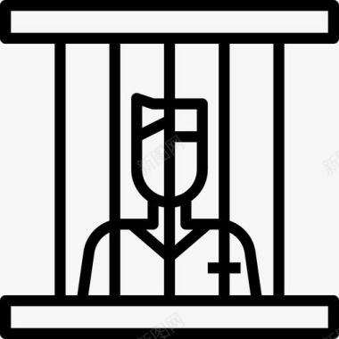 监狱法律和司法11直系图标图标