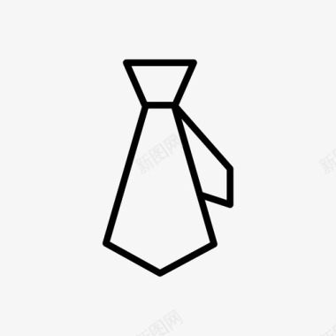 领带商人时尚图标图标