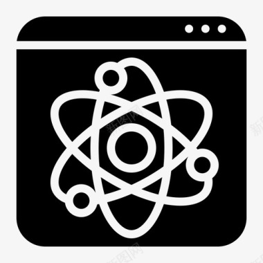 动态网站开发科学图标图标