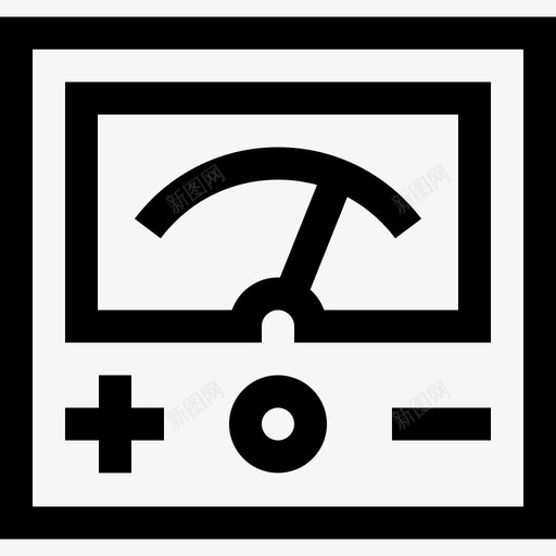 电压表空间82线性图标svg_新图网 https://ixintu.com 电压表 空间82 线性