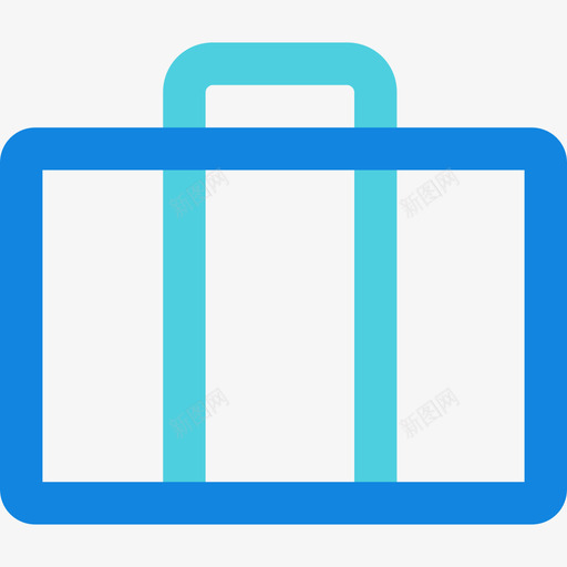 行李箱接口53蓝色线条图标svg_新图网 https://ixintu.com 接口53 蓝色线条 行李箱