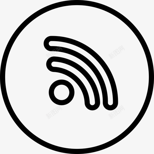 Wifi新闻10线性图标svg_新图网 https://ixintu.com Wifi 新闻10 线性