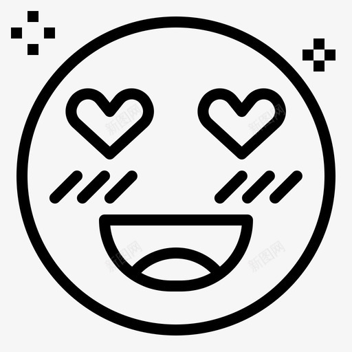 爱的表情心浪漫图标svg_新图网 https://ixintu.com 心 情人节 浪漫 爱情大纲 爱的表情