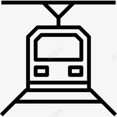 地铁交通62直线图标图标