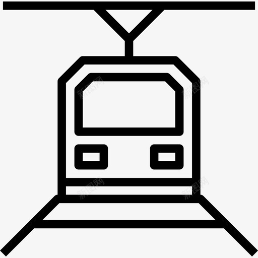 地铁交通62直线图标svg_新图网 https://ixintu.com 交通62 地铁 直线