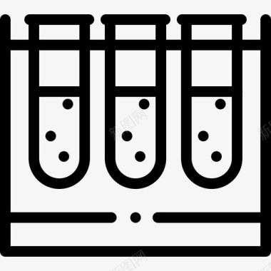 试管生物学3线性图标图标