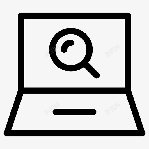 笔记本电脑电脑放大镜图标svg_新图网 https://ixintu.com 搜索 搜索工具 放大镜 电脑 笔记本电脑