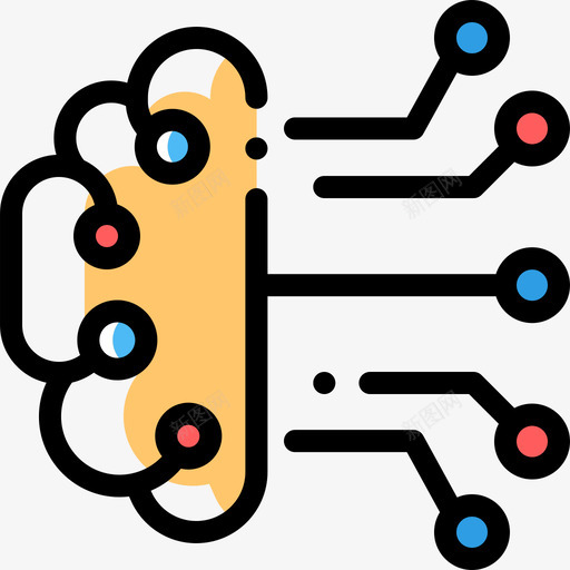 人工智能人工智能25颜色省略图标svg_新图网 https://ixintu.com 人工智能 人工智能25 颜色省略