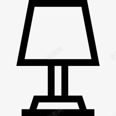 灯具酒店服务29线性图标图标