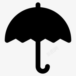 时间煮雨伞雨季节图标高清图片