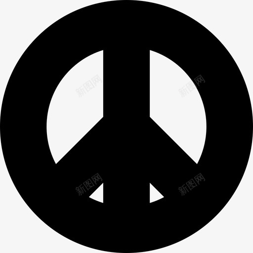 和平标志灵性10充满图标svg_新图网 https://ixintu.com 充满 和平标志 灵性10