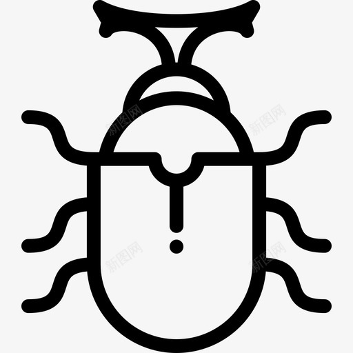 甲虫野生动物15直系图标svg_新图网 https://ixintu.com 甲虫 直系 野生动物15