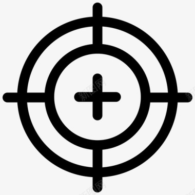 目标十字线游戏图标图标