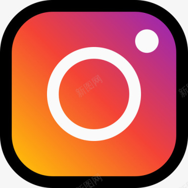 Instagramsocial17线性颜色图标图标