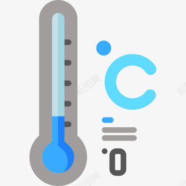 摄氏度158天气平坦图标图标