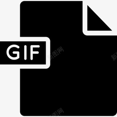 Gif文件和文档4填充图标图标