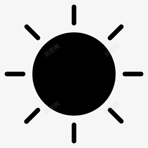 太阳早晨天气图标svg_新图网 https://ixintu.com 天气 天气字形固体 太阳 早晨