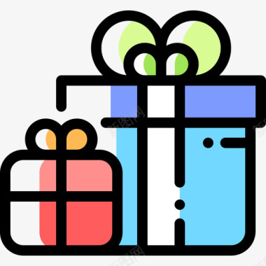 礼物礼物10颜色省略图标图标