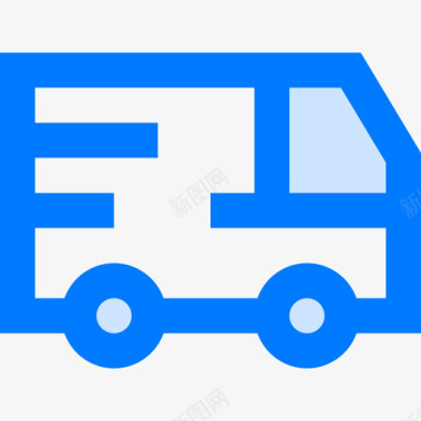 送货车运输102蓝色图标图标