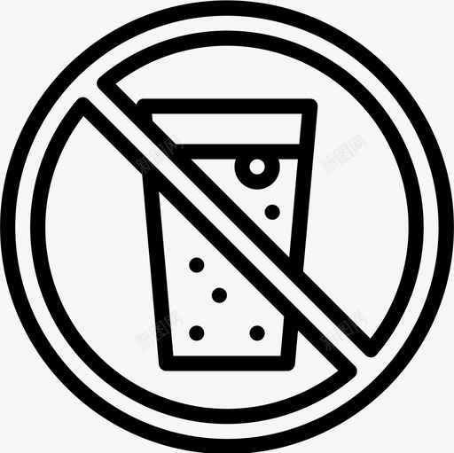 不准喝酒莫比克星6号直系图标svg_新图网 https://ixintu.com 不准喝酒 直系 莫比克星6号