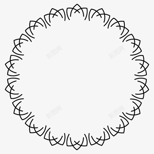 植物元素边框角图标svg_新图网 https://ixintu.com 框架 植物元素 花 花环 角 边框