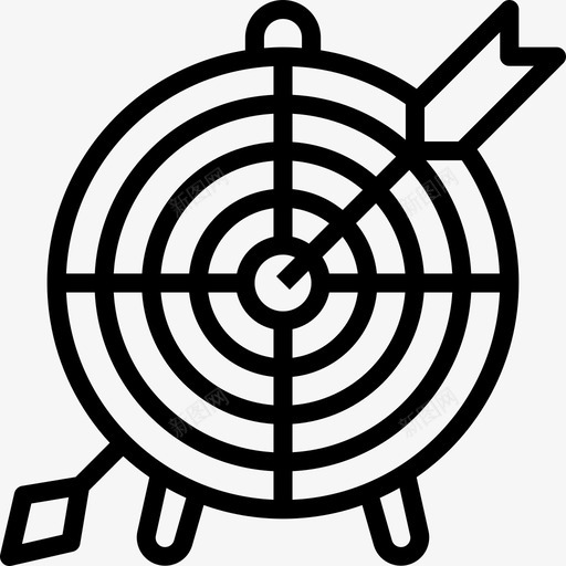 目标启动23线性图标svg_新图网 https://ixintu.com 启动23 目标 线性