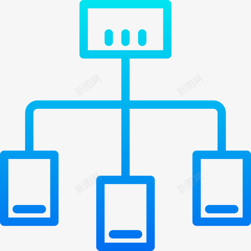 流程图数据6梯度图标svg_新图网 https://ixintu.com 数据6 梯度 流程图