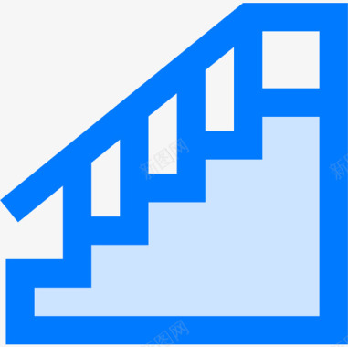 楼梯酒店130蓝色图标图标