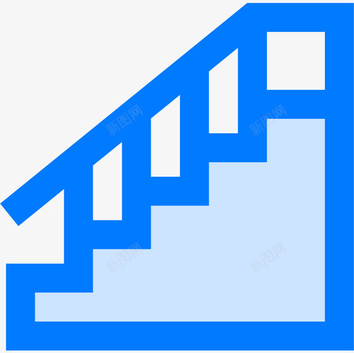 楼梯酒店130蓝色图标svg_新图网 https://ixintu.com 楼梯 蓝色 酒店130