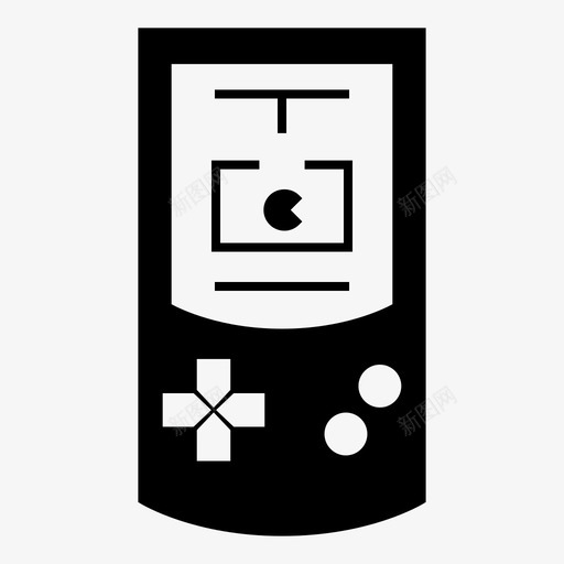 gamepad娱乐gameboy图标svg_新图网 https://ixintu.com gameboy gamepad pacman 娱乐 游戏