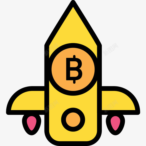火箭加密3线性颜色图标svg_新图网 https://ixintu.com 加密3 火箭 线性颜色