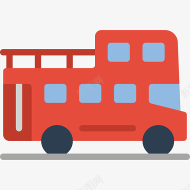 公共汽车旅行140平车图标图标