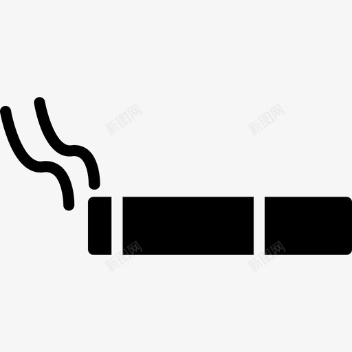 香烟瘾君子毒品图标svg_新图网 https://ixintu.com 吸烟 毒品 毒品固体图标 烟草 瘾君子 香烟
