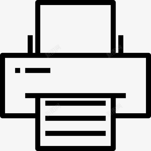 打印机知识14线性图标svg_新图网 https://ixintu.com 打印机 知识14 线性
