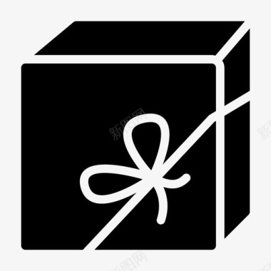 礼品盒生日礼物包装图标图标