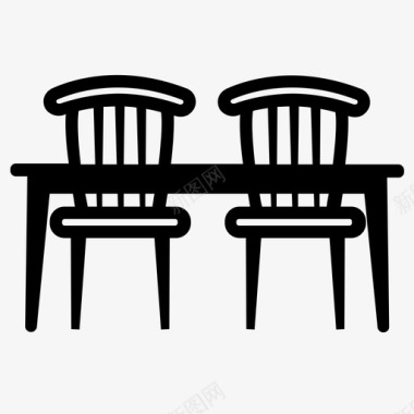 椅子桌子餐桌图标图标