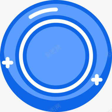 圆形游戏55蓝色图标图标