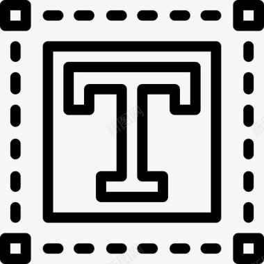 文字平面23线性图标图标