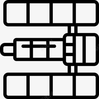 卫星天文学11直线图标图标