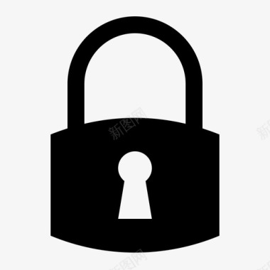 锁钥匙孔私人图标图标