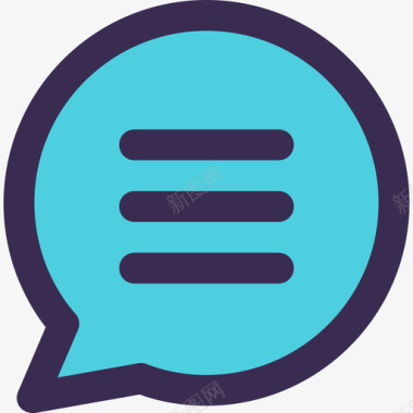 Chat接口51线颜色蓝色图标图标