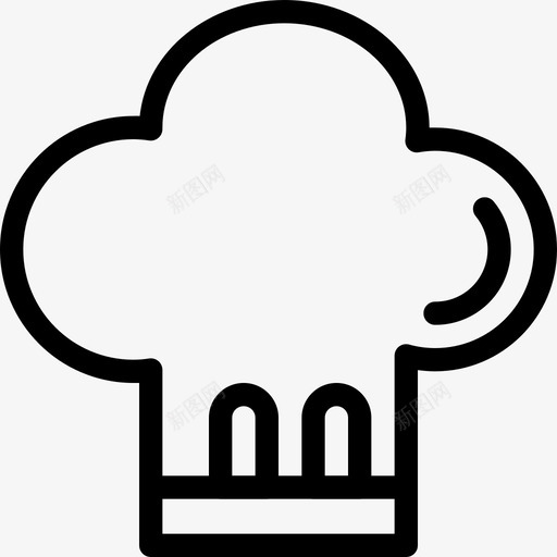厨师帽烹饪厨房用具图标svg_新图网 https://ixintu.com 厨师帽 厨房用具 烹饪