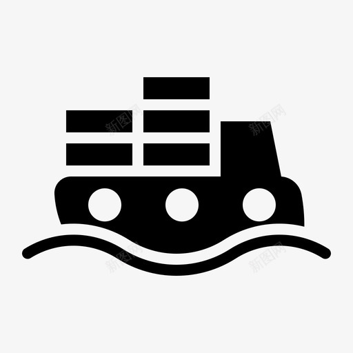 海运物流航运图标svg_新图网 https://ixintu.com 水路 海运 物流 航运